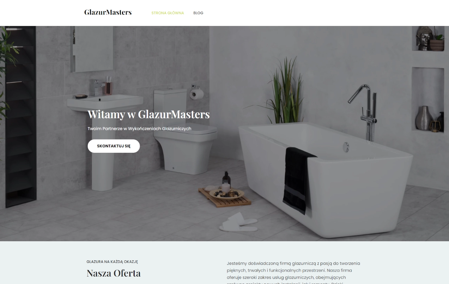 Website example GlazurMasters